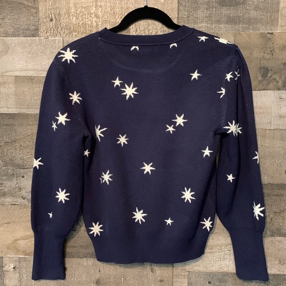 Free Assembly Navy Blue Star Sweater - Picture 15 of 16